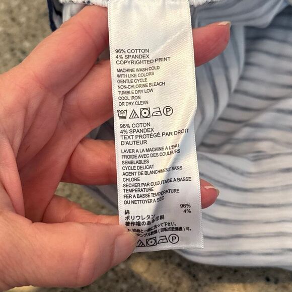 TOMMY BAHAMA Striped Floral Sunset Shadow T-Shirt Short Sleeve Dress - Picture 10 of 10